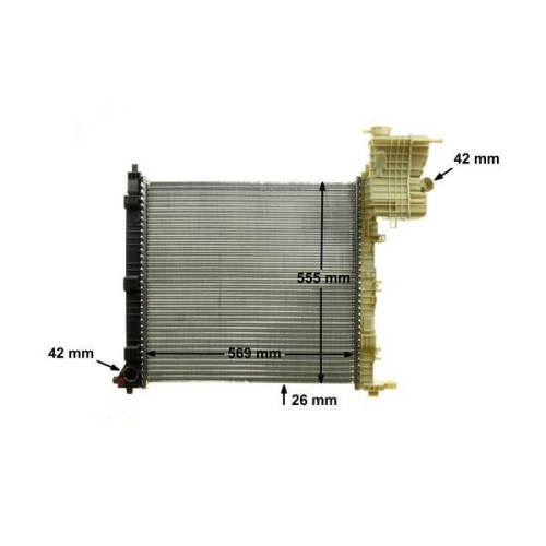 MAHLE Kühler, Motorkühlung BEHR *** PREMIUM LINE *** CR 714 000P