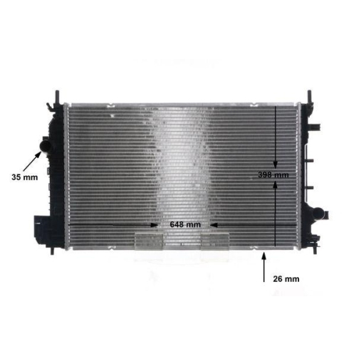 MAHLE Kühler, Motorkühlung BEHR CR 812 000S