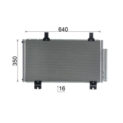 MAHLE Kondensator, Klimaanlage BEHR AC 610 000S