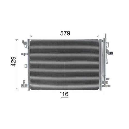 MAHLE Kondensator, Klimaanlage BEHR AC 635 000S