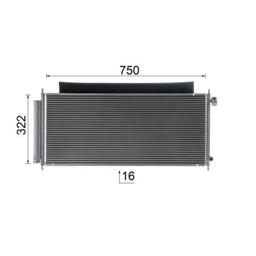 MAHLE Kondensator, Klimaanlage BEHR AC 717 000S