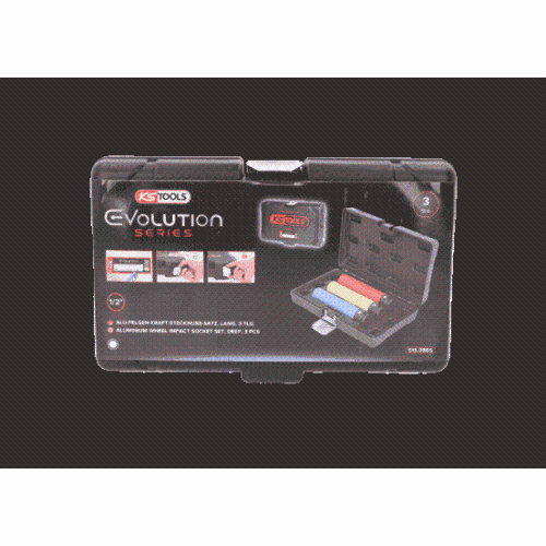 Alu-Felgen Kraft-Stecknuss-Satz extra lang 3-tlg 1/2 Zoll 17 19 21 mm 515.0865