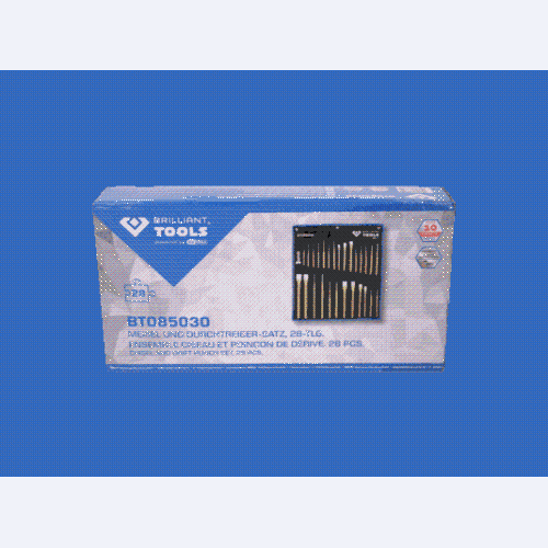 Mei&szlig;el und Durchtreiber-Satz, 28-tlg BRILLIANT TOOLS BT085030