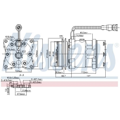 NISSENS Kompressor, Klimaanlage ** FIRST FIT ** 89078