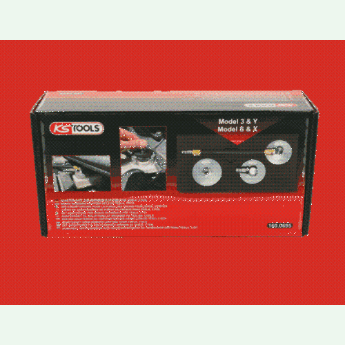 Adapter-Satz zur Bremsentl&uuml;ftung f&uuml;r Tesla, 3-tlg KS TOOLS 160.0695