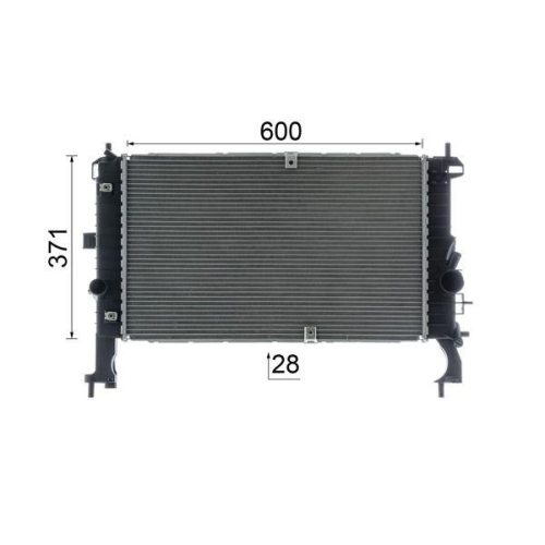 MAHLE K&uuml;hler, Motork&uuml;hlung BEHR *** PREMIUM LINE *** CR 2588 000P