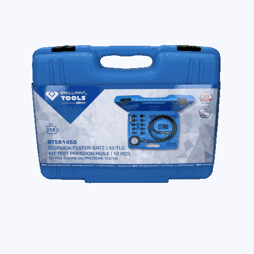 Öldruck-Tester-Satz, 12-tlg BRILLIANT TOOLS BT581450