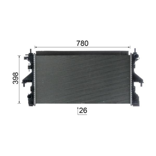 MAHLE K&uuml;hler, Motork&uuml;hlung BEHR *** PREMIUM LINE *** CR 2631 000P