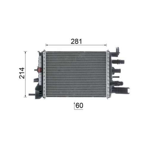 MAHLE Kühler, Motorkühlung BEHR *** PREMIUM LINE *** CR 2632 000P