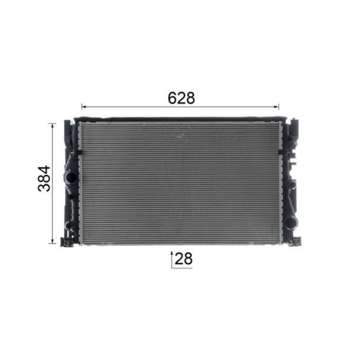 MAHLE Kühler, Motorkühlung BEHR *** PREMIUM LINE *** CR 2635 000P