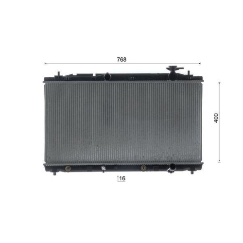 MAHLE Kühler, Motorkühlung BEHR CR 2684 000S