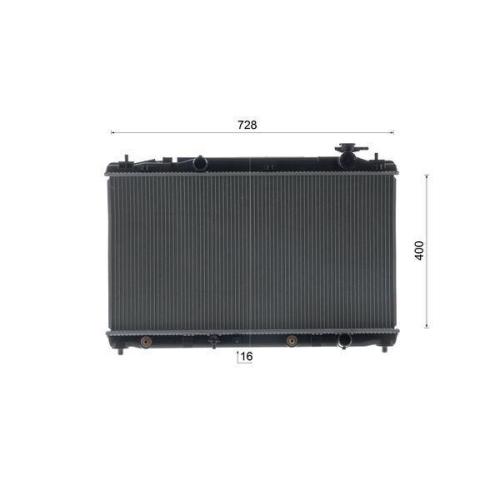 MAHLE Kühler, Motorkühlung BEHR CR 2691 000S