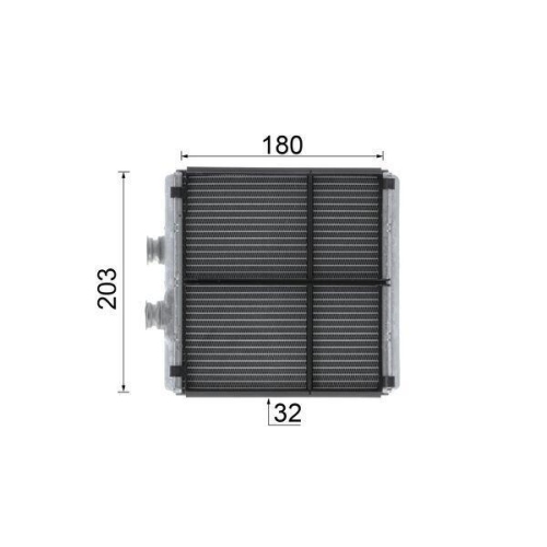 MAHLE Wärmetauscher, Innenraumheizung BEHR *** PREMIUM LINE *** AH 183 000P