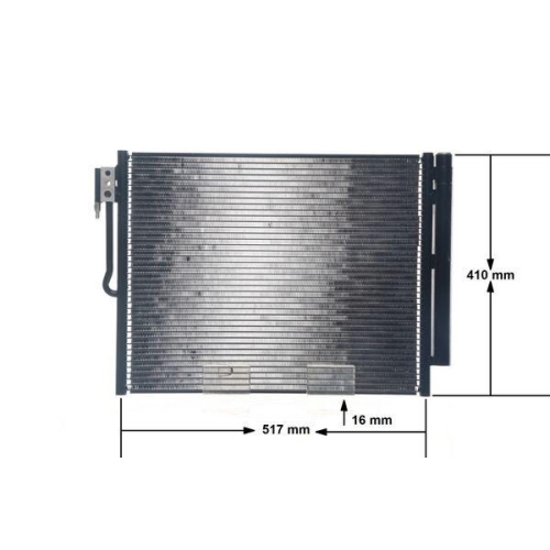 MAHLE Kondensator, Klimaanlage BEHR AC 596 000S