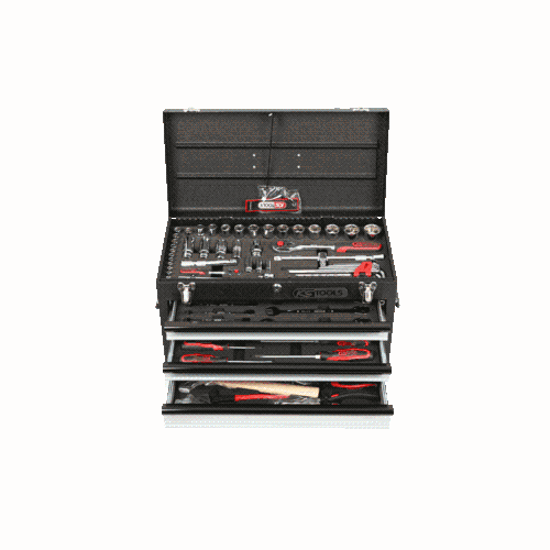 1/4 Zoll+1/2 Zoll CHROMEplus Universal-Werkzeug-Satz, 99-tlg GEAR KS TOOLS