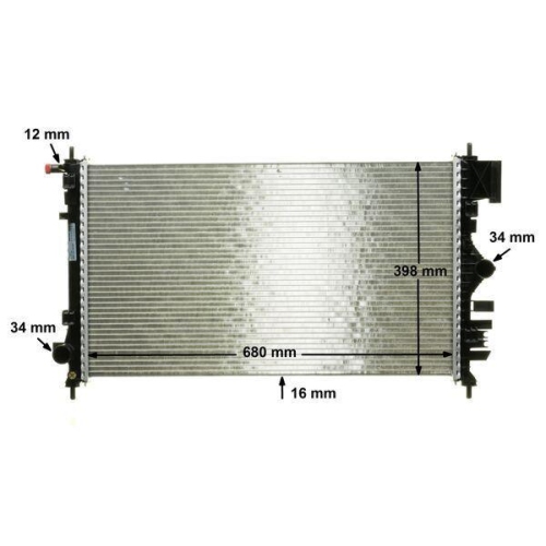 MAHLE Kühler, Motorkühlung BEHR *** PREMIUM LINE *** CR 1097 000P