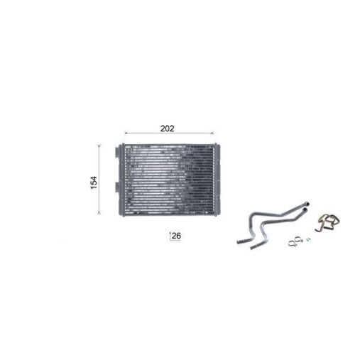 MAHLE W&auml;rmetauscher, Innenraumheizung BEHR AH 327 000S