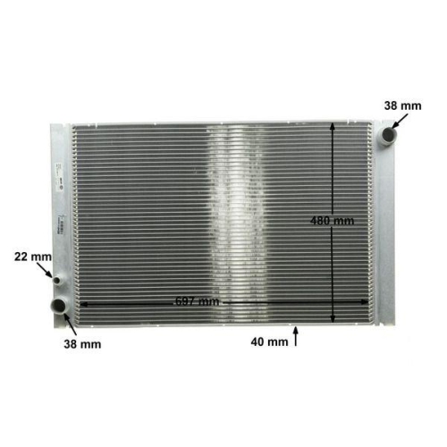 MAHLE Kühler, Motorkühlung BEHR *** PREMIUM LINE *** CR 1204 000P