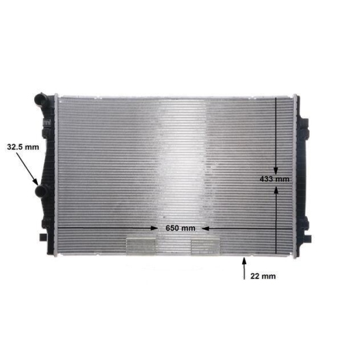 MAHLE Kühler, Motorkühlung BEHR CR 2055 000S