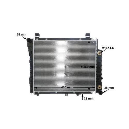 MAHLE Kühler, Motorkühlung BEHR CR 406 000S