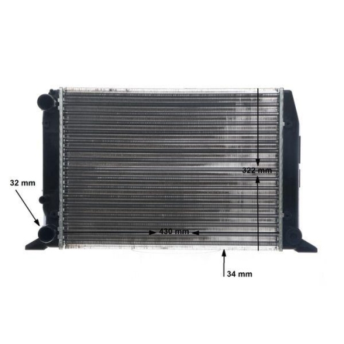 MAHLE Kühler, Motorkühlung BEHR CR 412 000S