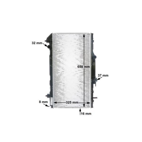 MAHLE Kühler, Motorkühlung BEHR CR 533 000S