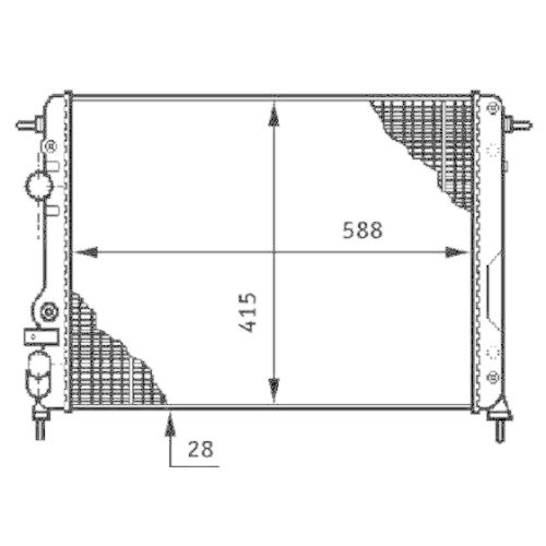 MAHLE K&uuml;hler, Motork&uuml;hlung BEHR CR 602 000S