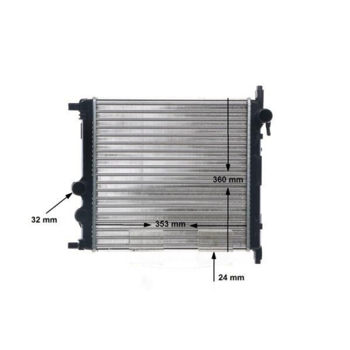 MAHLE Kühler, Motorkühlung BEHR CR 831 001S