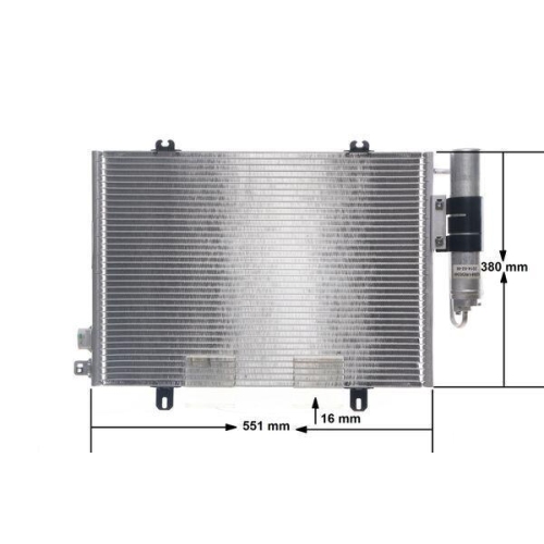 MAHLE Kondensator, Klimaanlage BEHR AC 221 000S