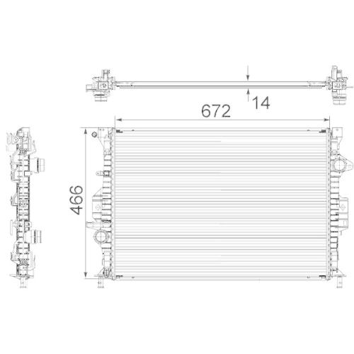 MAHLE K&uuml;hler, Motork&uuml;hlung BEHR CR 906 000S