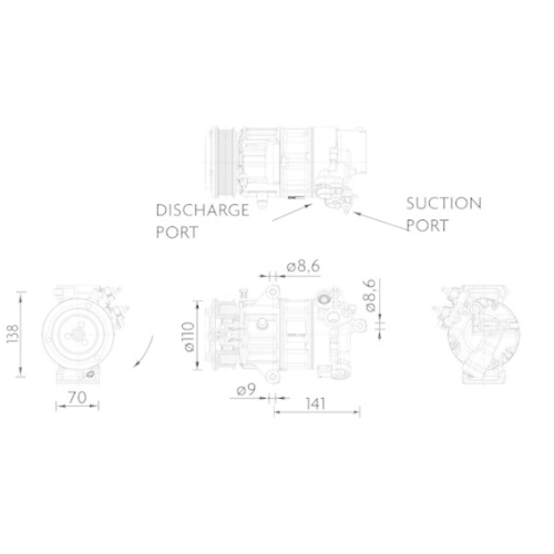 MAHLE Kompressor, Klimaanlage BEHR *** PREMIUM LINE *** ACP 1491 000P