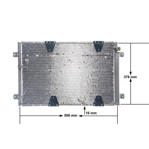 MAHLE Kondensator, Klimaanlage BEHR AC 713 000S