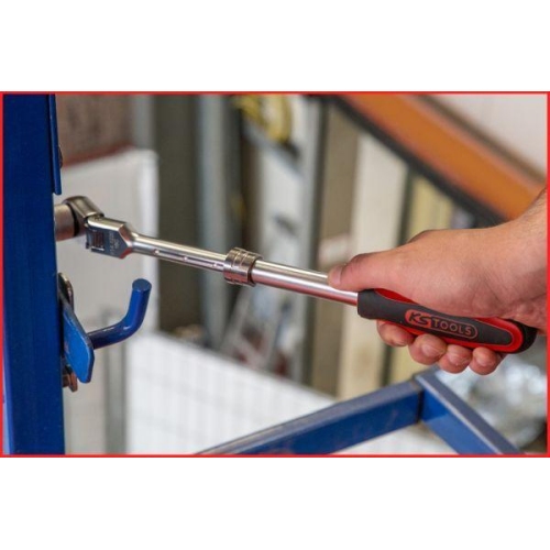 1/2 Zoll SlimPOWER Teleskop-Gelenk-Umschaltknarre, 72 Zahn KS TOOLS 914.1220