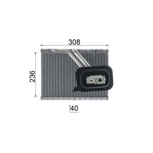 MAHLE Verdampfer, Klimaanlage BEHR *** PREMIUM LINE *** AE 128 000P