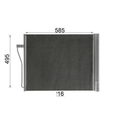 MAHLE Kondensator, Klimaanlage BEHR *** PREMIUM LINE *** AC 568 000P