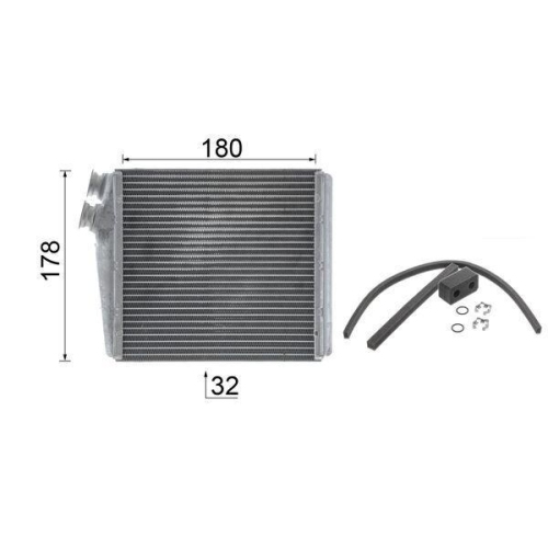 MAHLE W&auml;rmetauscher, Innenraumheizung BEHR *** PREMIUM LINE *** AH 192 000P