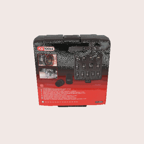 1/2 Zoll 12-kant-Kraft-Stecknuss-Satz, kurz, 13-tlg KS TOOLS 515.0900
