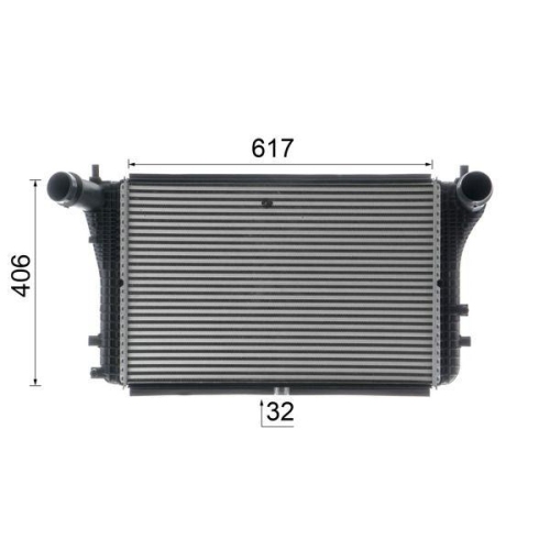 MAHLE Ladeluftkühler BEHR *** PREMIUM LINE *** CI 387 000P
