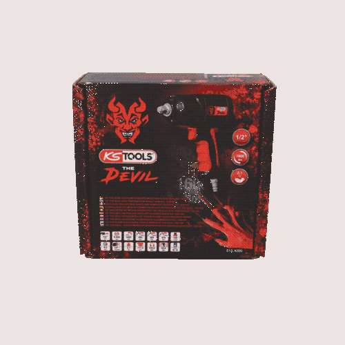1/2 Zoll THE DEVIL Hochleistungs-Druckluft-Schlagschrauber, 1600Nm KS TOOLS