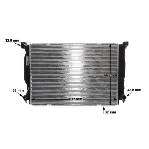 MAHLE Kühler, Motorkühlung BEHR CR 1420 000S