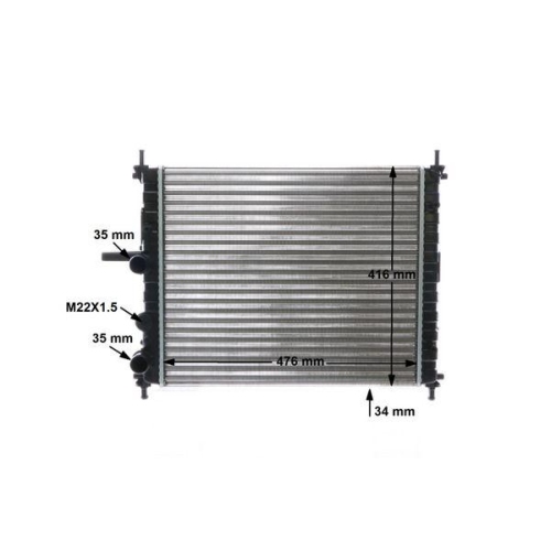 MAHLE K&uuml;hler, Motork&uuml;hlung BEHR CR 1442 000S