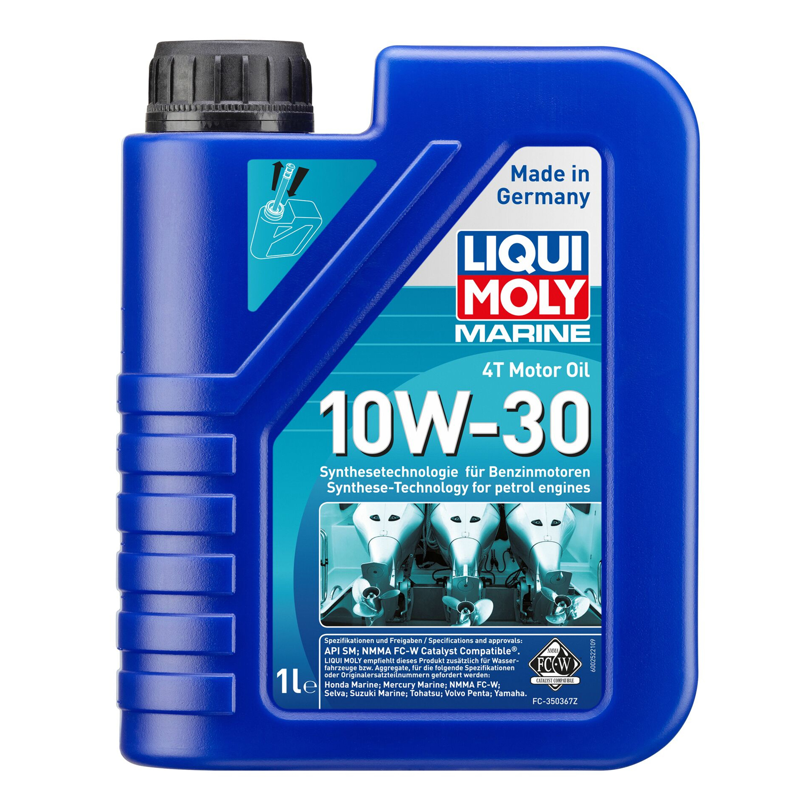 Liqui Moly Marine 4T Motor&ouml;l 10W-30 1-Liter - Art.Nr. 25022