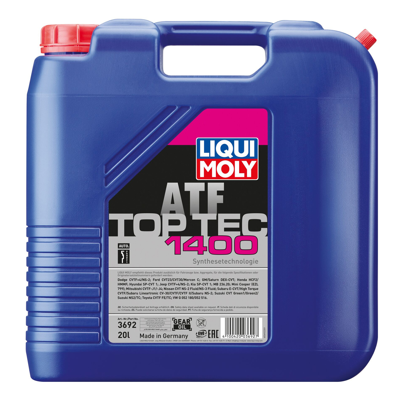 Liqui Moly Top Tec ATF 1400 Automatikgetriebe&ouml;l 20 Liter - 3692