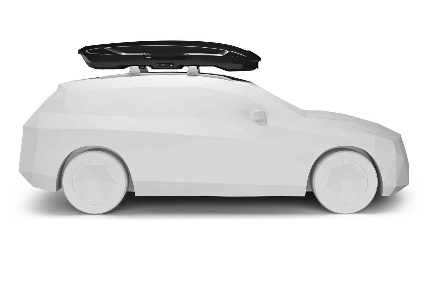 THULE Motion 3 XXL LOW black flache Dachbox gl&auml;nzend 450 Liter - 6395B - 639500