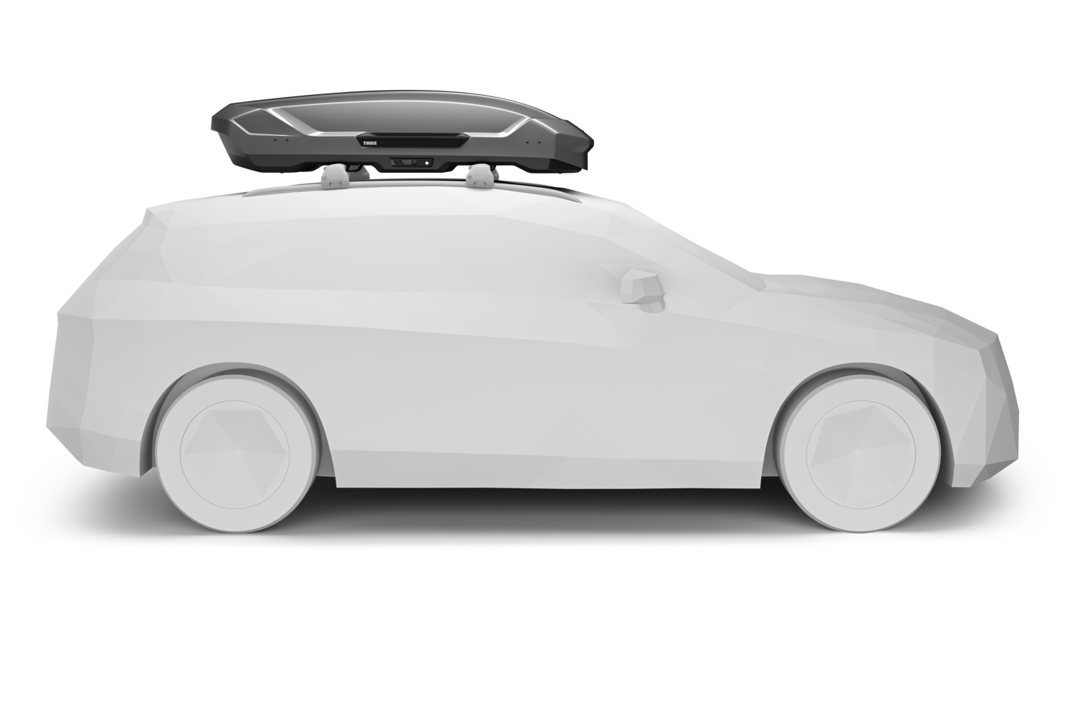 THULE Motion 3 L titan Dachbox silber gl&auml;nzend 450 Liter - 6397T - 639701