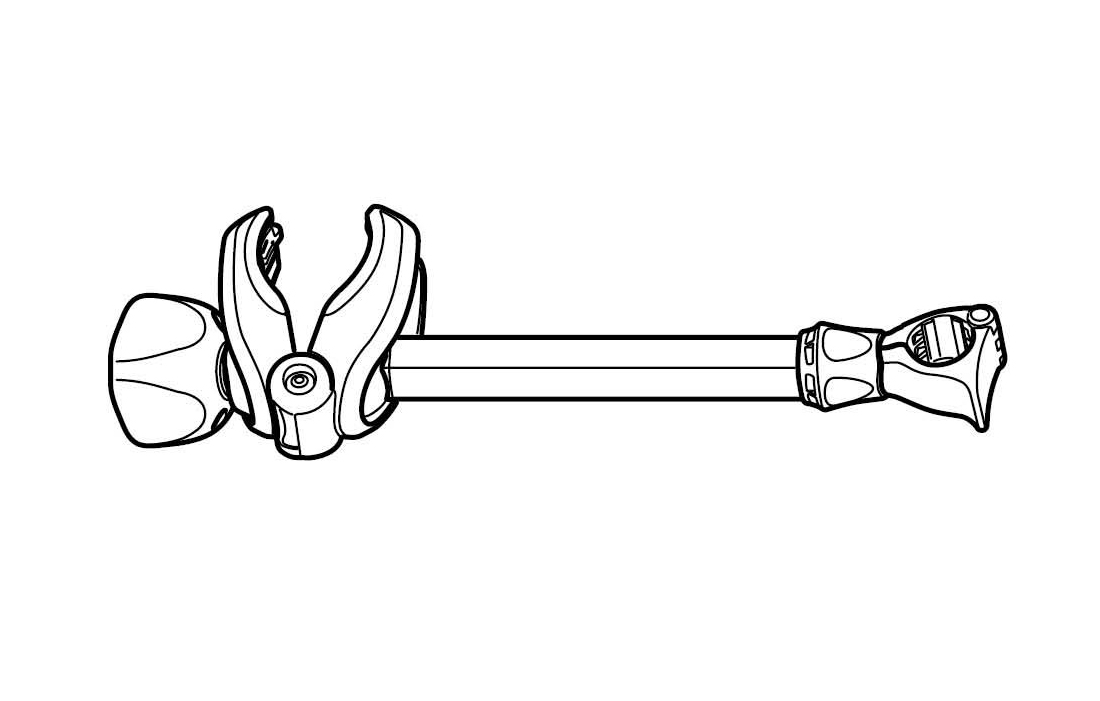 THULE 52625 Haltearm Mitte ohne Schloss f&uuml;r VeloCompact 924 / 926 2. Rad