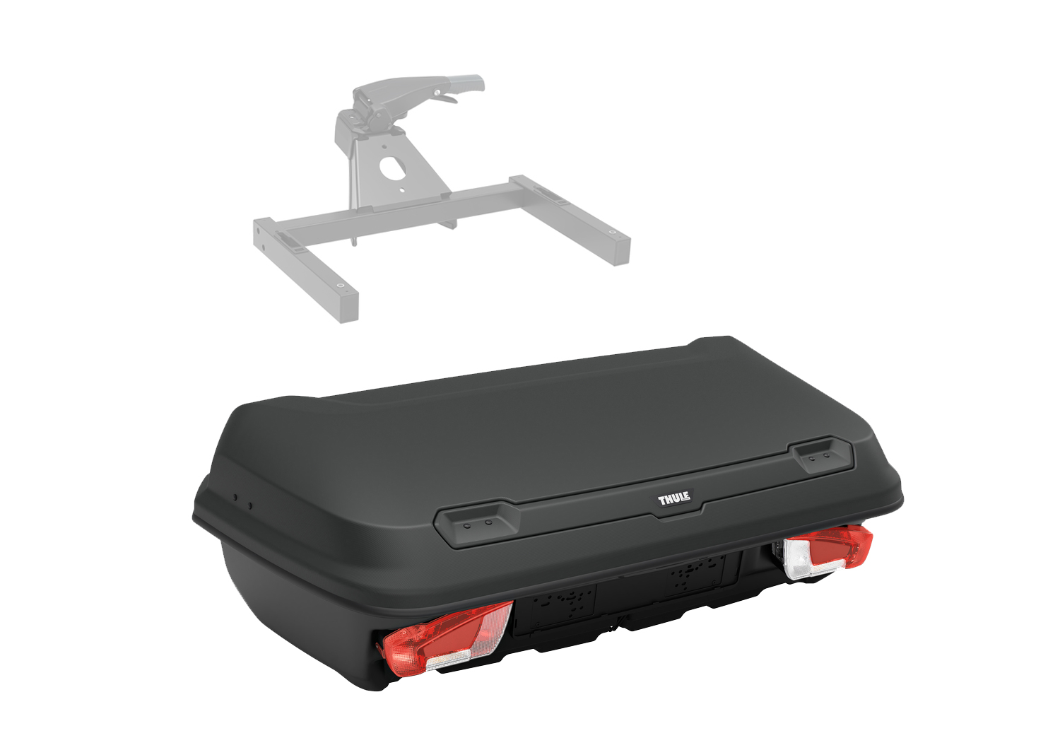 THULE Arcos Box M Black Heckbox f&uuml;r Anh&auml;ngerkupplung Transportbox - 906100