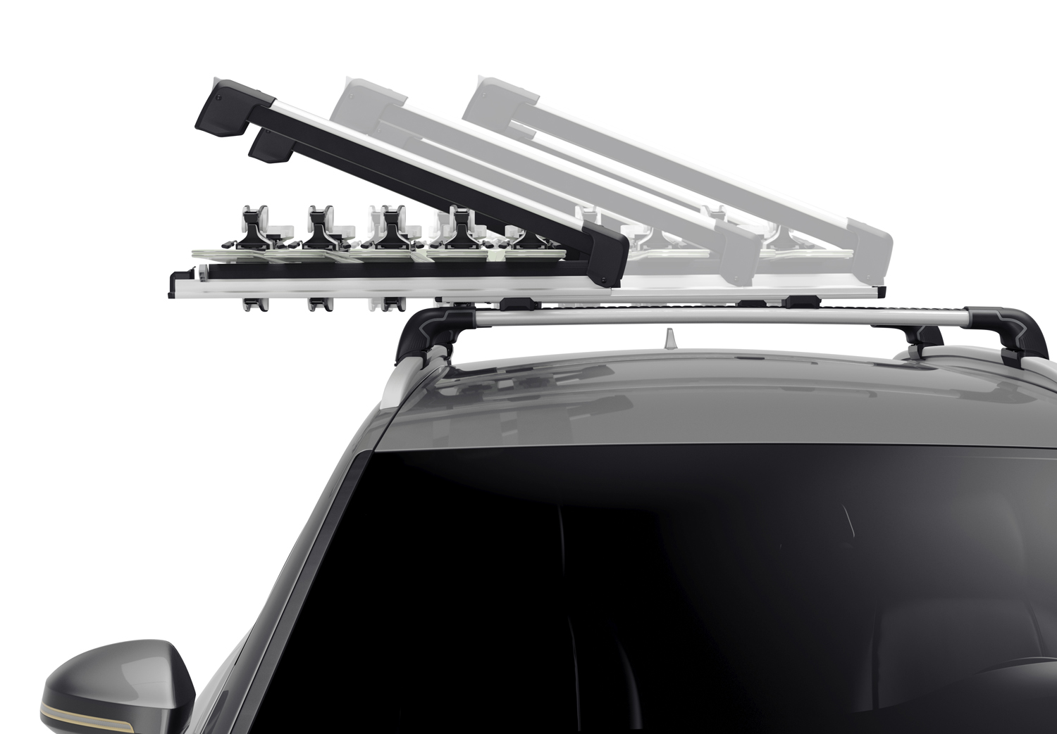 THULE Skihalter SnowPack Extender 7325 Skitr&auml;ger bis 5 Paar Ski 732500