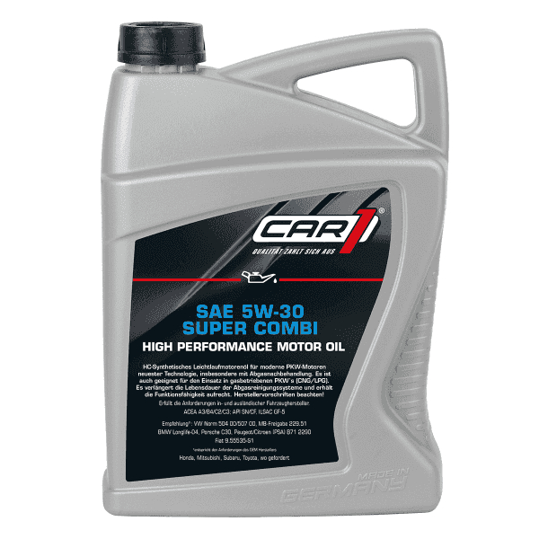 Motorenöl Motoröl SAE 5W-30 Super Combi 5 Liter API: SN/CF, ACEA: A3/B4/C3/C2