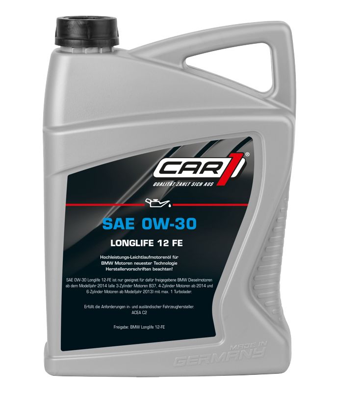 Motoren&ouml;l Motor&ouml;l SAE 0W-30 Longlife 12 FE 5 Liter ACEA C2-12 BMW Longlife 12-FE